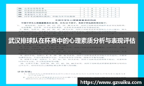 武汉排球队在杯赛中的心理素质分析与表现评估